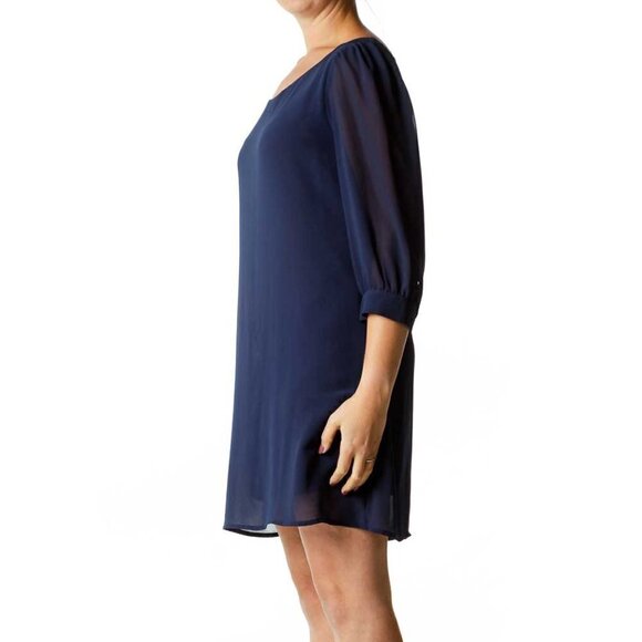 Want And Need Navy Shift Dress - Picture 3 of 3